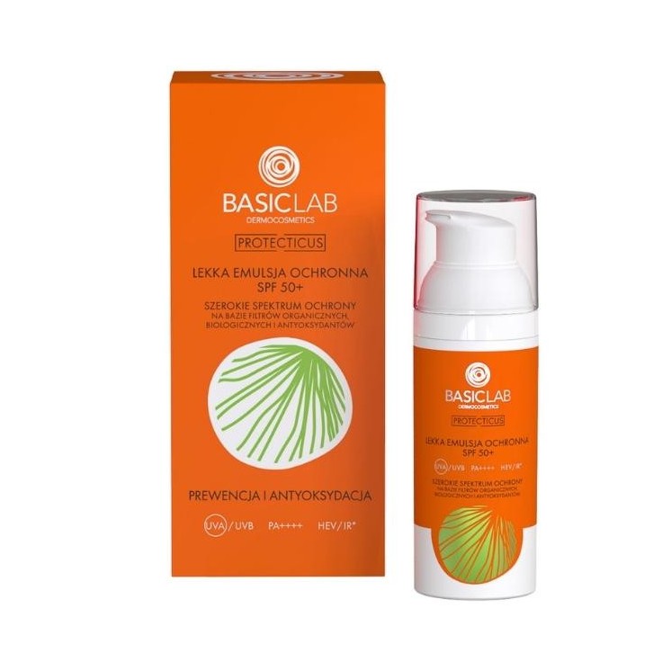 BasicLab Protecticus Lichtschutzemulsion SPF50 + Schutz und Antioxidation 50 ml