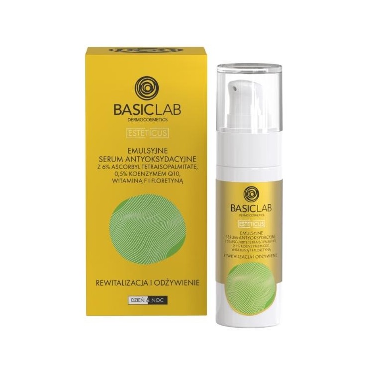 Антиоксидантна Serum BasicLab Esteticus з 6% ревіталізації та живлення