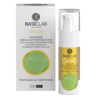 Емульсія BasicLab Esteticus Антиоксидантна Serum з 10% аскорбілу
