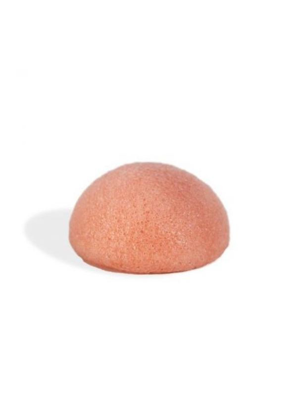 Mohani Konjac Sponge natuurlijke spons voor het wassen en masseren van het gezicht met roze klei 1 stuk