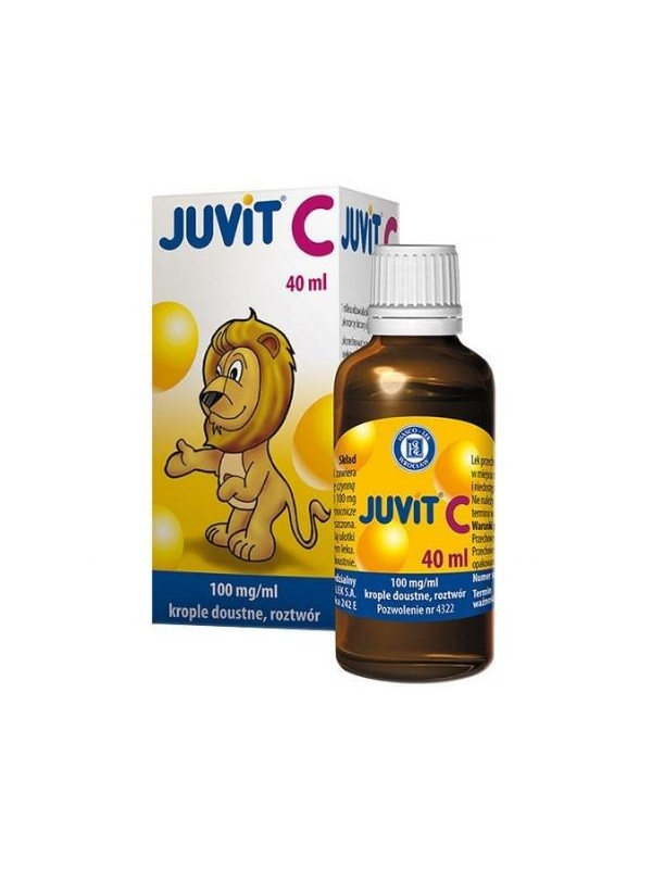 Juvit C 100 mg/ml Druppels voor kinderen vanaf 28 dagen 40 ml