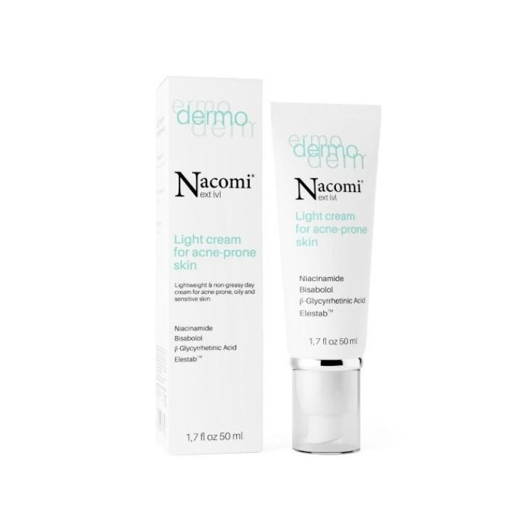 Nacomi Next Level Dermo Light Crème voor acne huid 50 ml