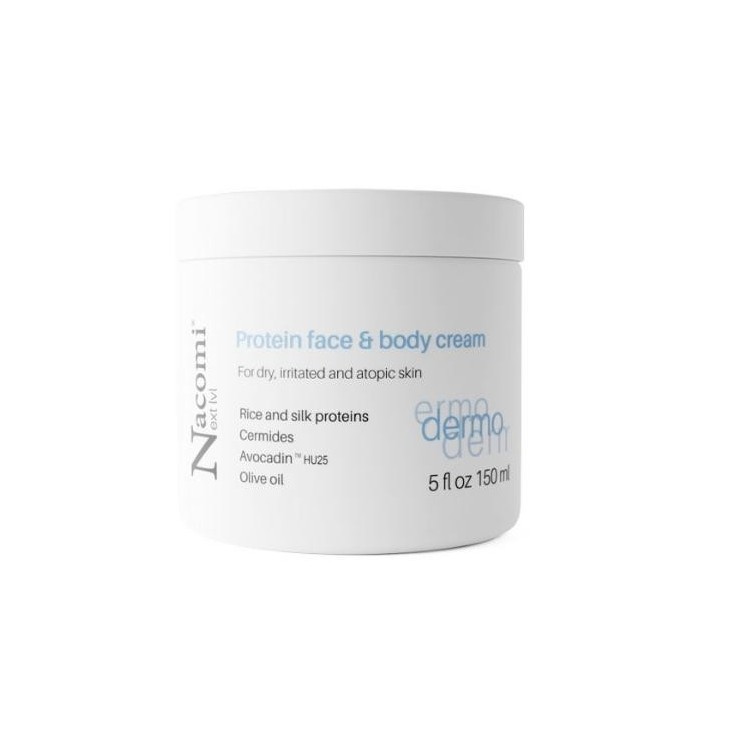 Nacomi Next Level Dermo Protein Cream для обличчя та тіла 150 мл