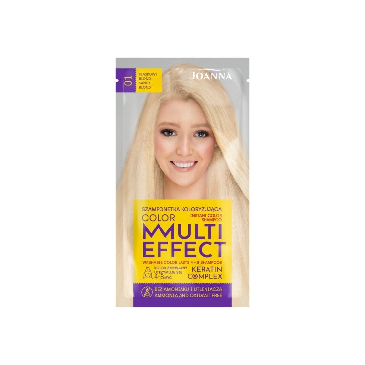 Joanna Multi Effect Color Coloring haarshampoo /01/ Sandy blond