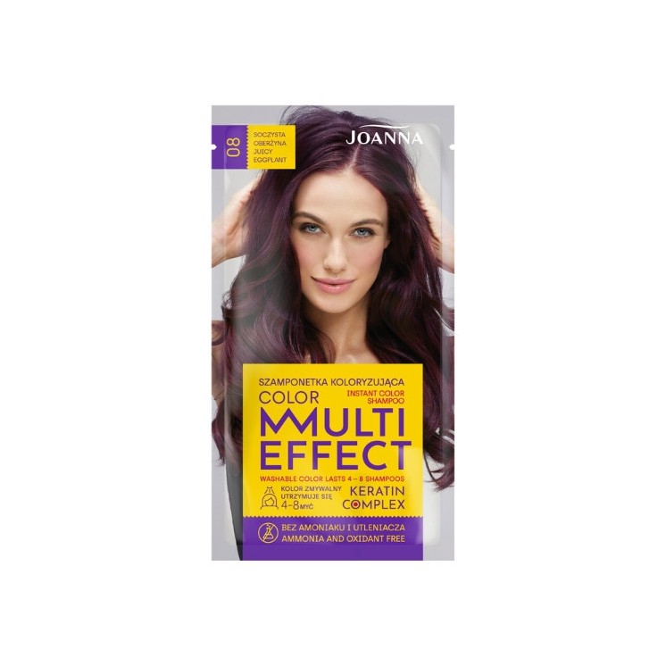 Joanna Multi Effect Color Coloring haarshampoo /08/ Juicy aubergine