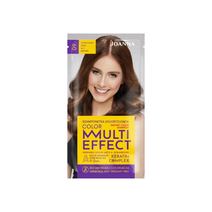 Joanna Multi Effect Color Coloring haarshampoo /09/ Hazelnootbruin