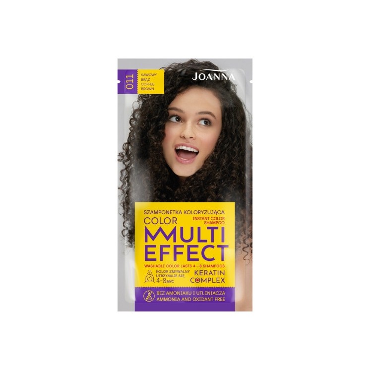 Шампунь для волосся Joanna Multi Effect Color Colouring /011/ Кавово-коричневий