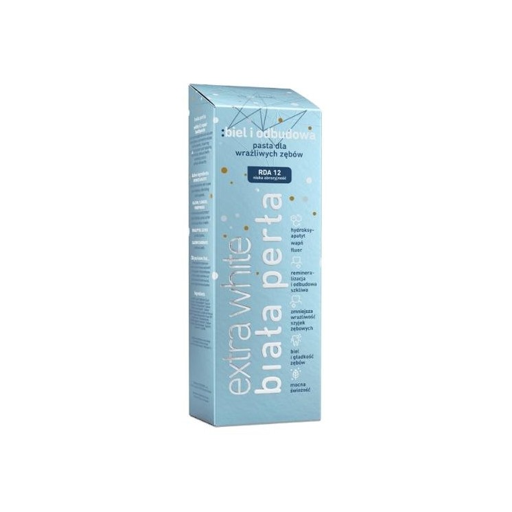 Biała Perła Extra White en Reconstructie tandpasta voor gevoelige tanden 75 ml