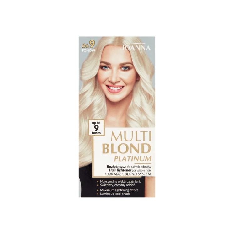 Joanna Multi Blond Platinum Brightener voor het hele haar tot 9 tinten