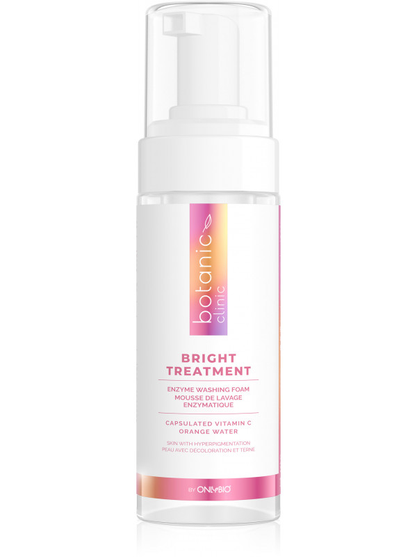 ONLYBIO Botanic Clinic Bright Treatment Enzymatic Face Foam voor de huid met verkleuringen 150 ml