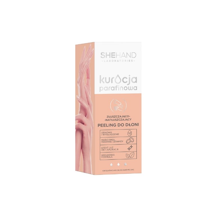 SheHand Відлущувально-зволожувальний парафіновий Peeling для шкіри рук 75 г