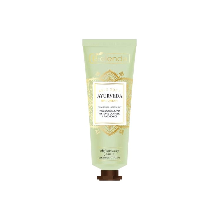 Bielenda Ayurveda Skin Yoga Spa Cream Verzorgend ritueel voor handen en nagels hydraterend en ontspannend 50 ml