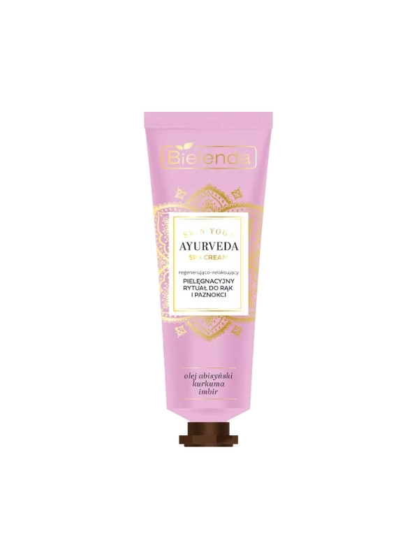 Bielenda Ayurveda Skin Yoga Spa Cream Verzorgend ritueel voor handen en nagels regenererend en ontspannend 50 ml