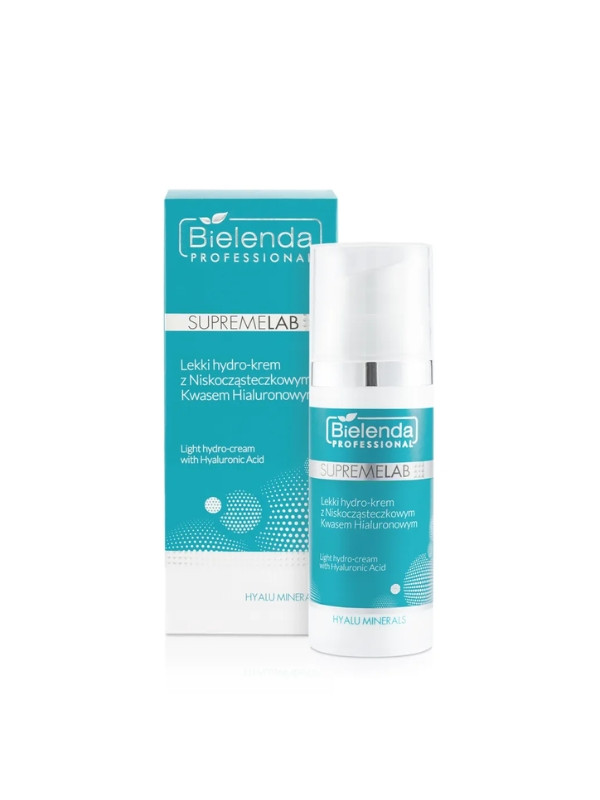 Bielenda Professional SUPREMELAB Hyalu Minerals light Hydro -Crème met hyaluronzuur met laag molecuulgewicht 50 ml