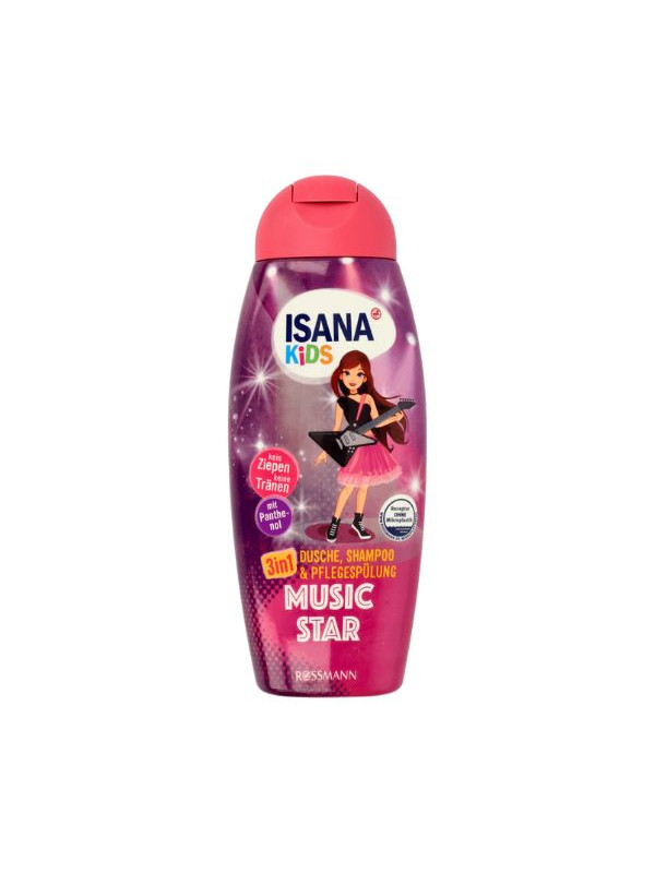 Isana Kids 3in1 Gel, Shampoo en Conditioner voor kinderhaar Magic Star 300 ml