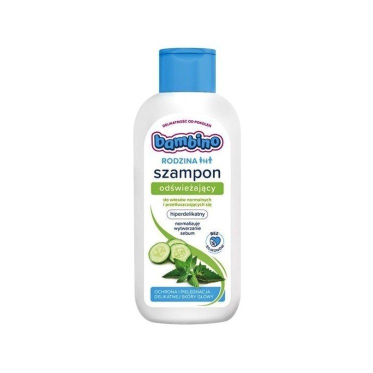 Bambino Rodzina Erfrischendes Shampoo für normales und si Haar 400 ml