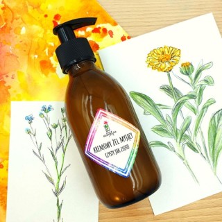 Кремоподібний очищаючий гель для обличчя Nowa Kosmetyka "Чистий як золото" 200 мл