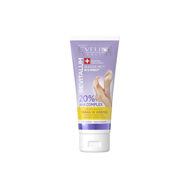 Eveline Revitalum 20% відлущуючий крем для ніг Tarka Foot Cream AHA Complex 75 мл