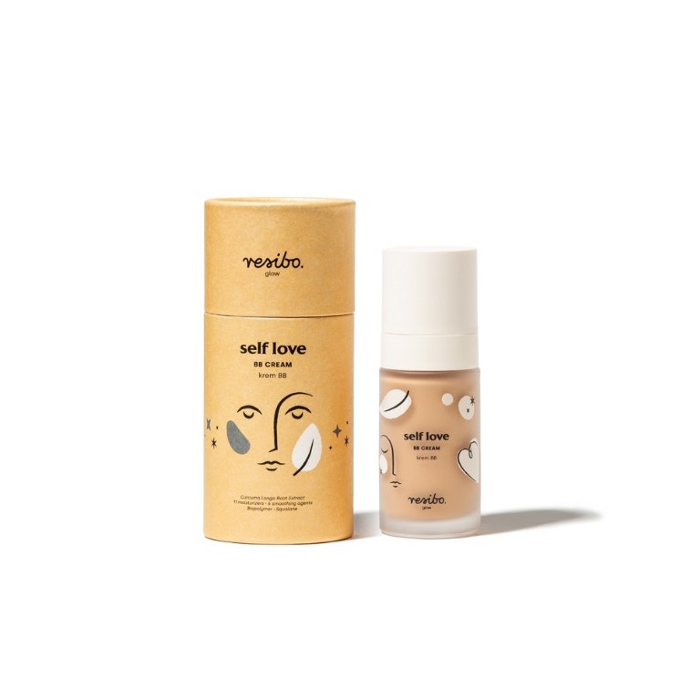 ВВ-крем для обличчя Resibo Glow Self Love Natural Beige SPF6 30 мл