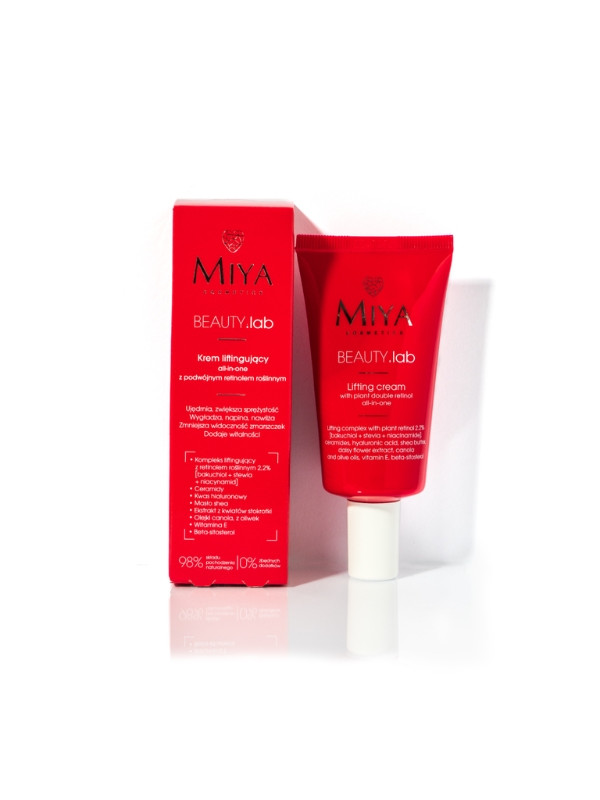 Miya Cosmetics BEAUTY.lab Krem liftingujący all-in-one z podwójnym Retinolem roślinnym 40 ml