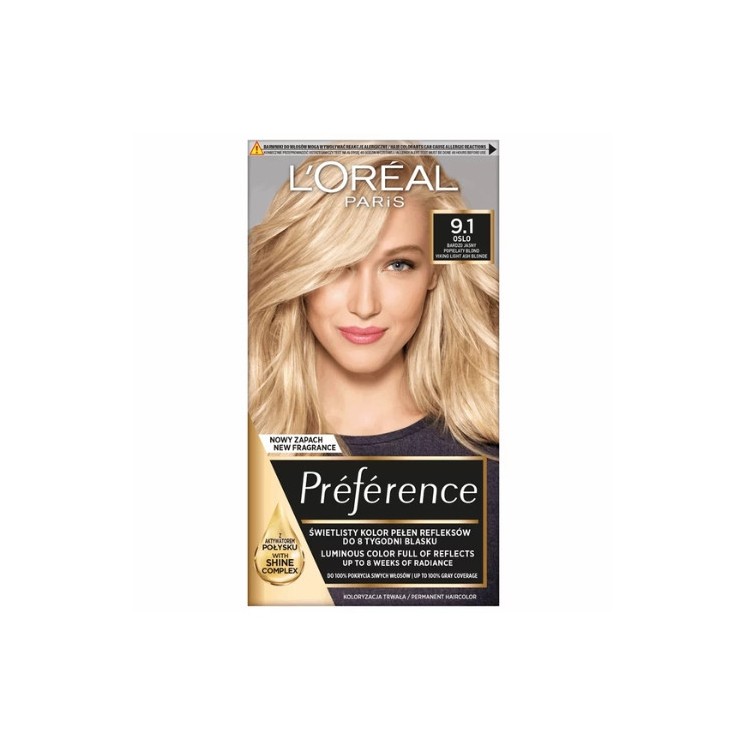 L'oreal Preference Haarfärbemittel /9,1/ Sehr helles Blond