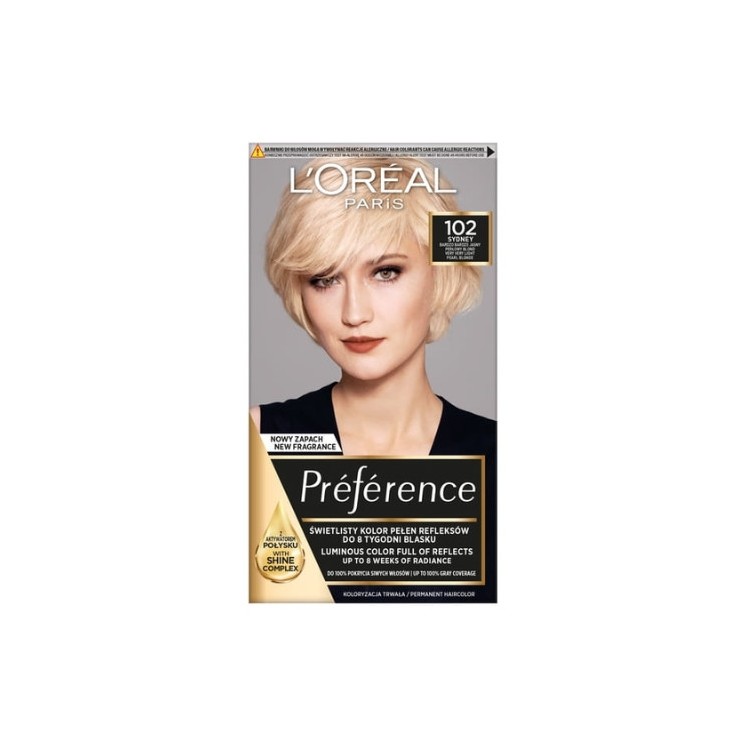 L'oreal Preference Haarverf /102/ Heel erg licht Blond
