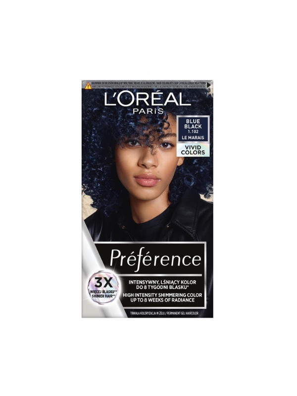 L'oreal Preference Vivid Colors Haarverf /1.102/ Blue Black