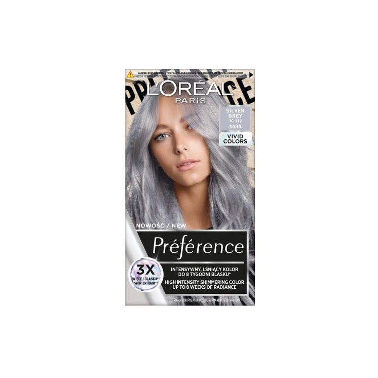 L'oreal Preference Vivid Colors Haarfärbemittel Grey Silver
