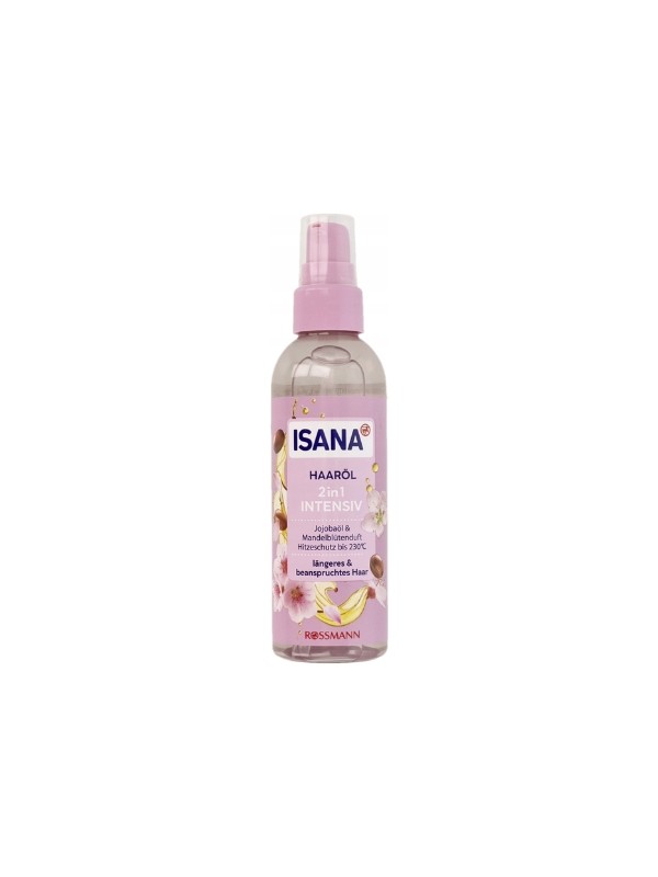 Isana Haarolie 2in1 Jojoba olie met de geur van amandelbloesem 100 ml