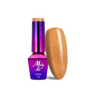 MollyLac /620/ Story Time Hybride Nagellak Golden Gift 5 ml