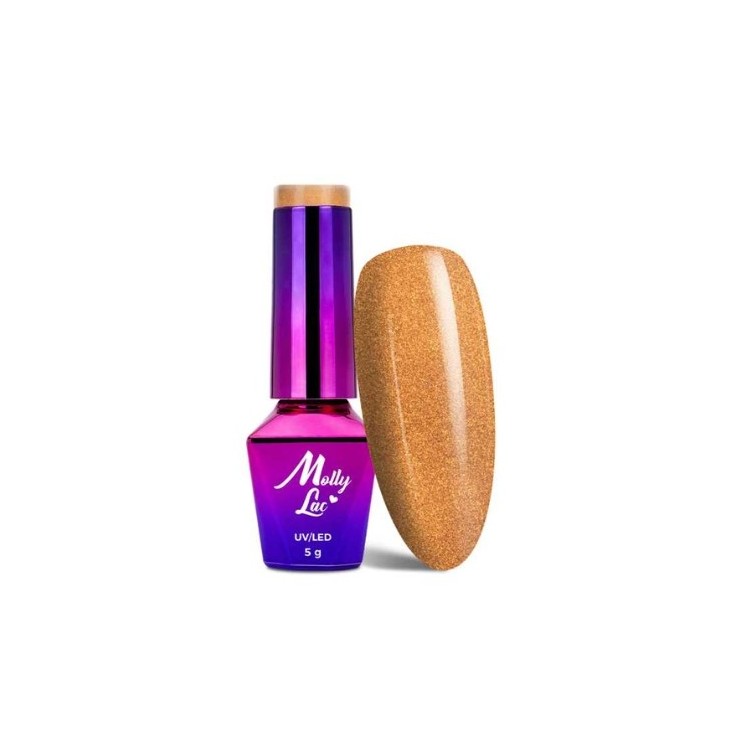 MollyLac /620/ Story Time Hybride Nagellak Golden Gift 5 ml