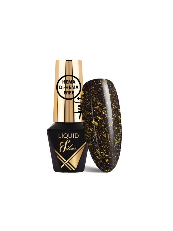 MollyLac Liquid Gold 2in1 Kleur en Nagel Top Liquid Gold 10 gr