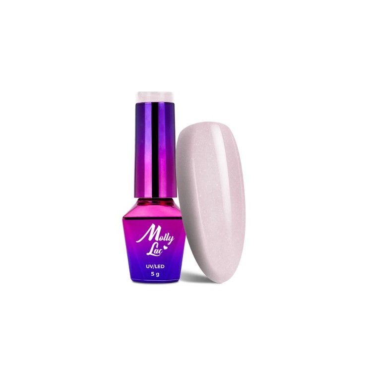MollyLac /223/ Winter Crystalize Hybrid Nail Polish Sugar Blush 5 мл