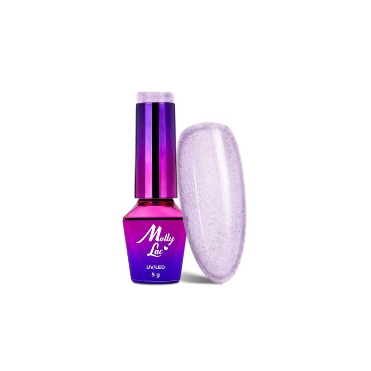MollyLac /224/ Winter Crystalize Hybrid Nail Polish Birthday Girl 5 мл