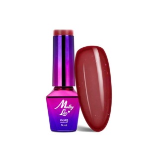 MollyLac /197/ Hearts & Kisses hybride nagellak Dazzling Kisses 5 ml