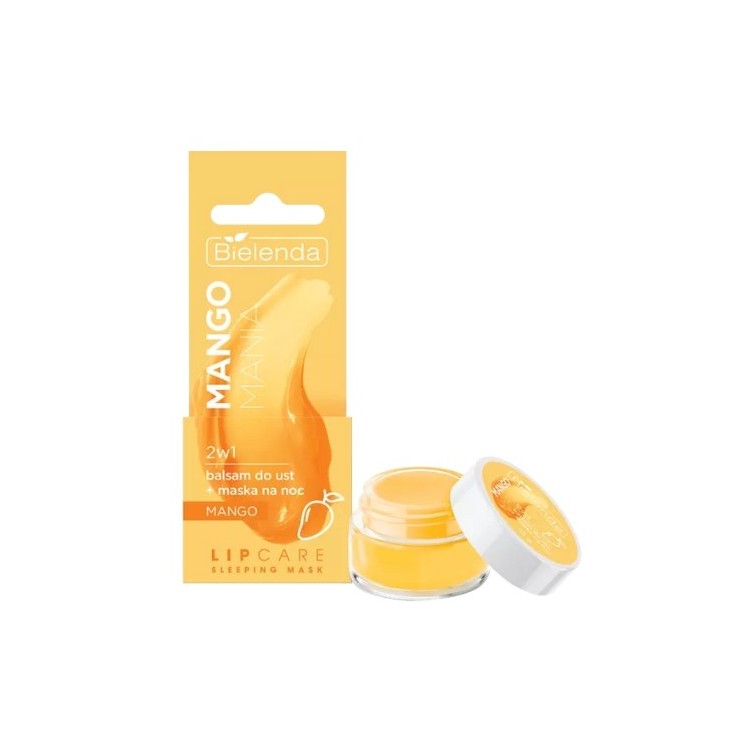 Bielenda Lip Care Sleeping Mask Mango Mania 2in1 Lippenbalsam + Nachtmaske 10 g