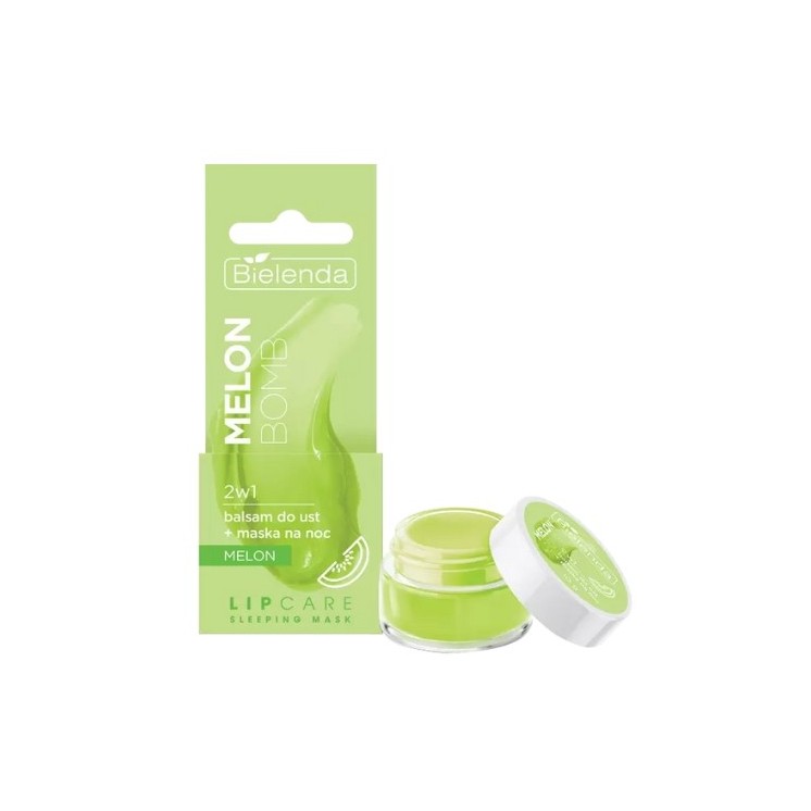 Bielenda Lip Care Slaapmasker Melon Bomb 2in1 Lippenbalsem + nachtmasker 10 g
