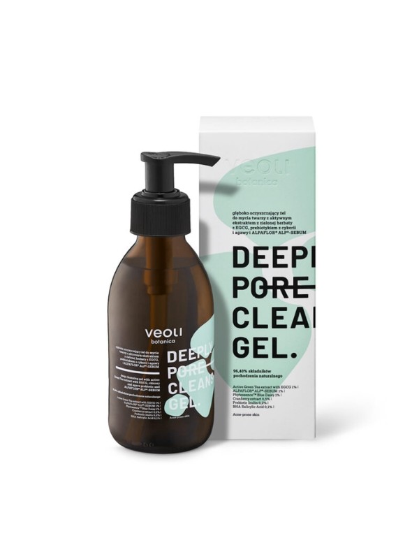 Veoli Botanica Deeply Pore Cleansing Gel diep reinigende gezichtsreinigingsgel 200 ml