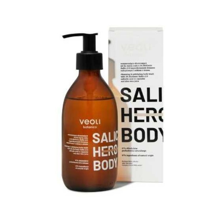 Veoli Botanica Saltic Hero Body und Peeling-Körperwaschgel mit Salicylsäure 280 ml