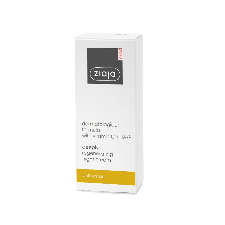 Ziaja Med Vitamine C+HA/P Behandeling Diep Regenererende Nachtcrème 50 ml