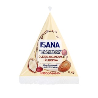 Isana 1-хвилинна процедура для волосся з аргановою олією та журавлиною 25 мл
