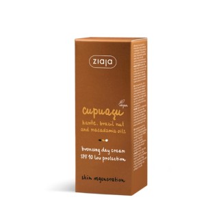 Ziaja Cupuacu Bronzing Gesichtscreme Nährend SPF10 Niedriger Schutz Tag 50 ml