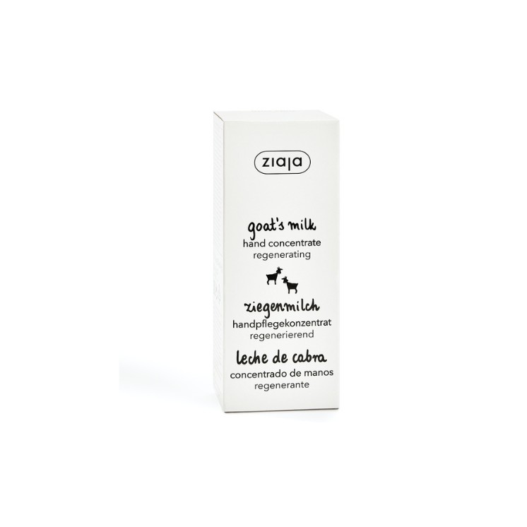 Ziaja Konzentrierte Handcreme mit Ziegenmilch, pflegend und aufhellend, Milky Regeneration, 50 ml