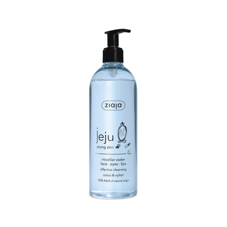 Ziaja Jeju Micellair Water Gezicht, Ogen, Lippen 390 ml