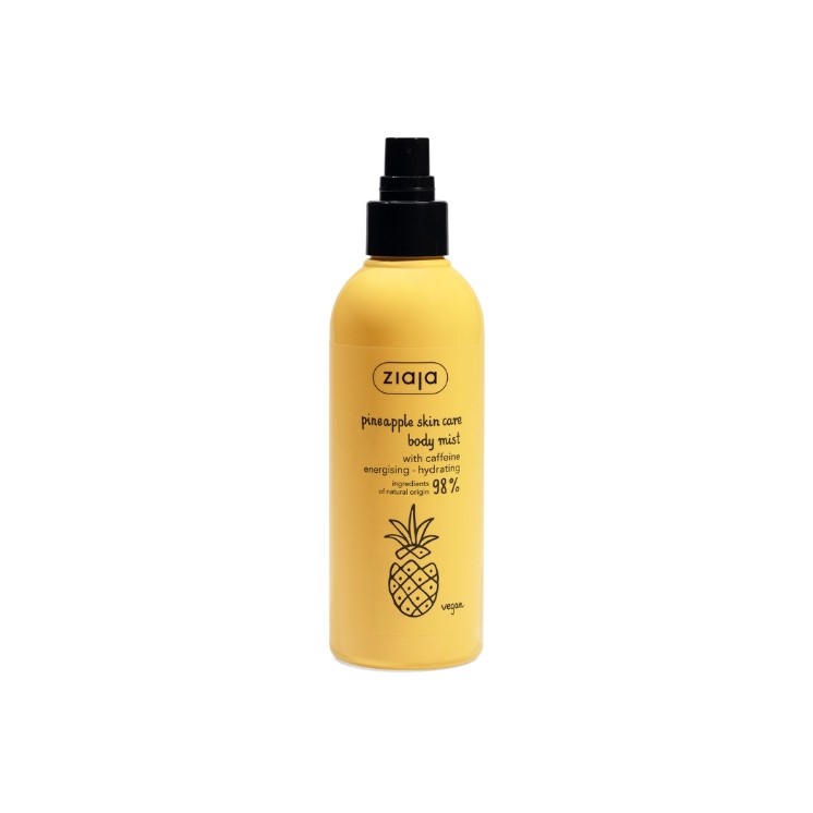 Ziaja Pineapple Body Mist mit Koffein im Spray 200 ml