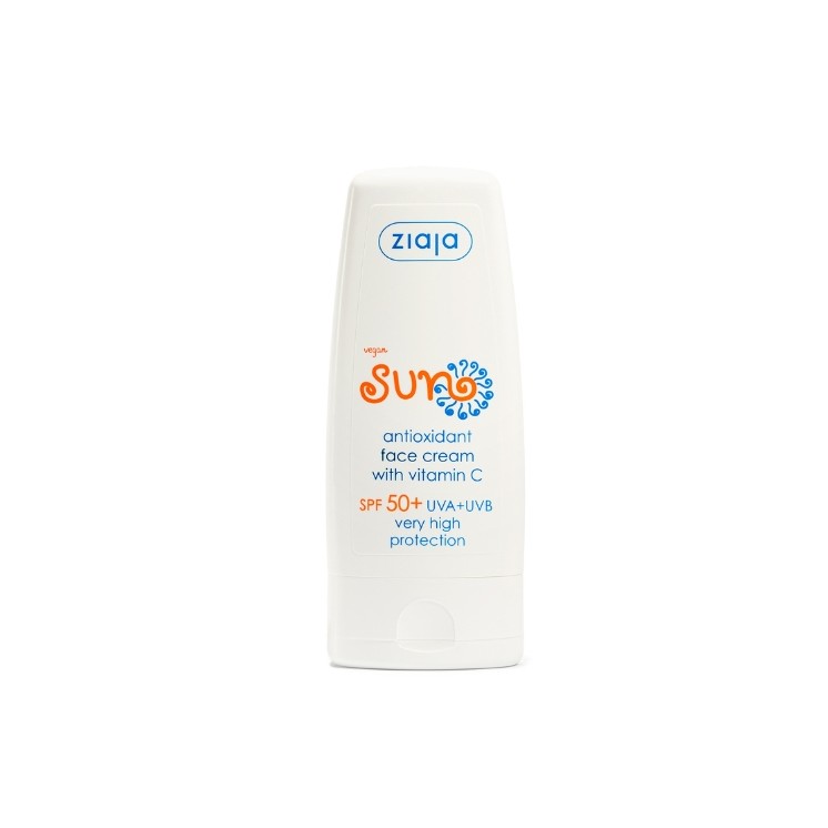 Ziaja Sun Antioxidant Face Cream mit Vitamin C SPF50+ Sehr hoher Schutz 50 ml(30-06-2026)