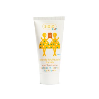 Ziaja Maziajki Tandpasta met fluoride voor kinderen vanaf 6 jaar, melktanden en permanente tanden 50 ml
