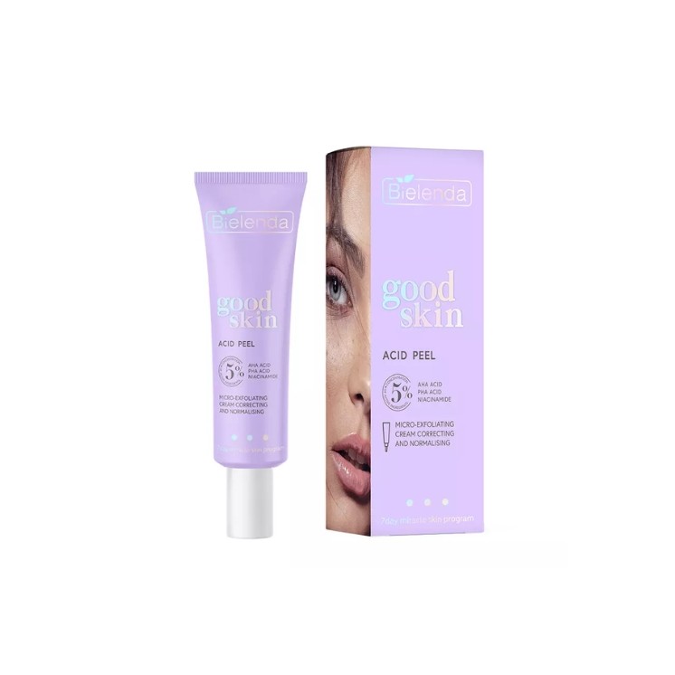 Bielenda GOOD SKIN ACID PEEL Micro-exfoliërende gezichtscrème 50 ml