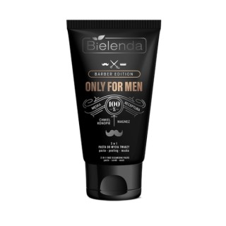 Bielenda ONLY FOR MEN 3-in-1 Gezichtsreinigingspasta - Peeling - Masker 150 g
