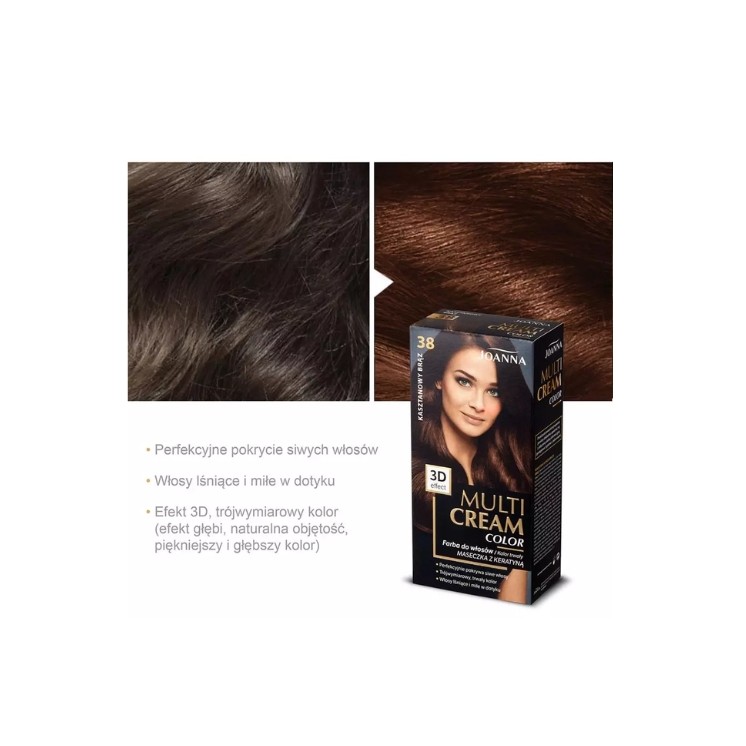 Фарба для волосся Joanna Multi Cream Colour /38/ Каштановий